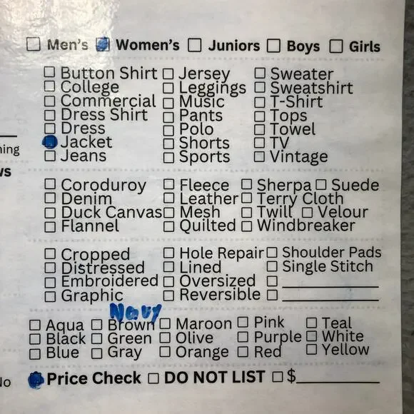 Abercrombie & Fitch Utility Military Heavy Jacket Womens Large Twill Zip Navy - Picture 10 of 11